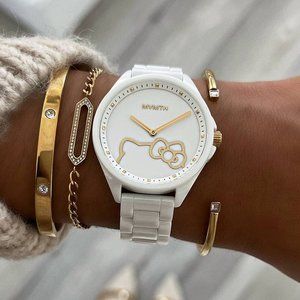 NEW MVMT Hello Kitty White Ceramic Watch 36MM